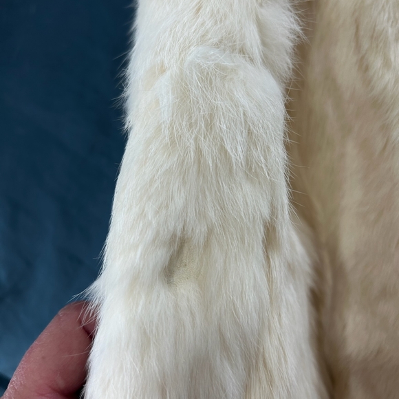 80s Vintage Glam Rabbit Fur Coat - Picture 4 of 15